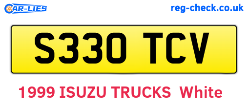 S330TCV are the vehicle registration plates.