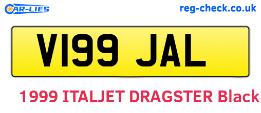 V199JAL are the vehicle registration plates.