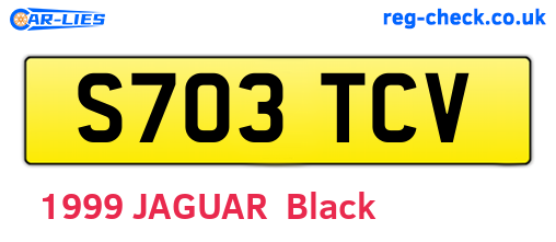 S703TCV are the vehicle registration plates.