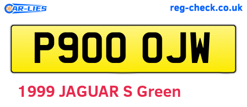 P900OJW are the vehicle registration plates.
