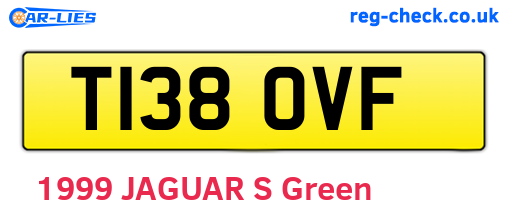 T138OVF are the vehicle registration plates.
