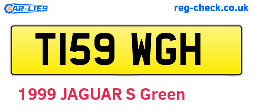 T159WGH are the vehicle registration plates.