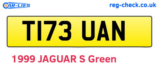 T173UAN are the vehicle registration plates.