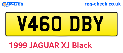 V460DBY are the vehicle registration plates.