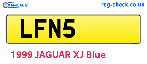 LFN5 are the vehicle registration plates.