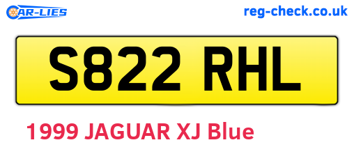 S822RHL are the vehicle registration plates.