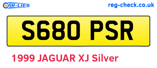 S680PSR are the vehicle registration plates.