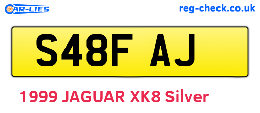 S48FAJ are the vehicle registration plates.