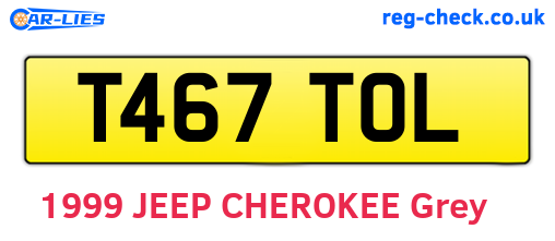 T467TOL are the vehicle registration plates.