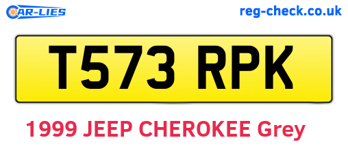 T573RPK are the vehicle registration plates.