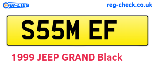 S55MEF are the vehicle registration plates.