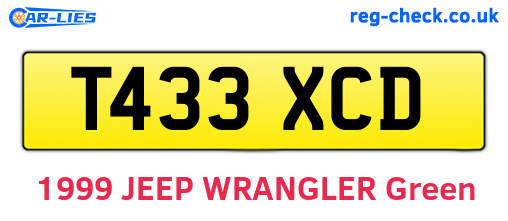T433XCD are the vehicle registration plates.