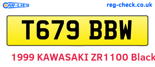 T679BBW are the vehicle registration plates.