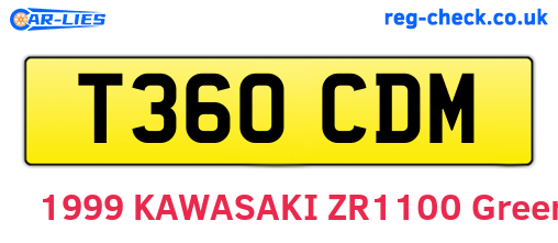 T360CDM are the vehicle registration plates.