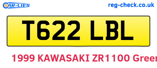 T622LBL are the vehicle registration plates.