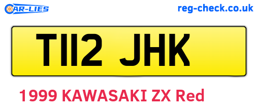 T112JHK are the vehicle registration plates.