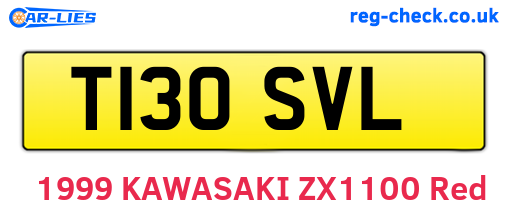 T130SVL are the vehicle registration plates.
