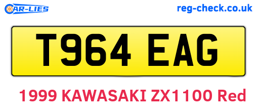 T964EAG are the vehicle registration plates.