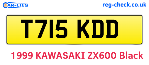 T715KDD are the vehicle registration plates.