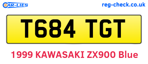 T684TGT are the vehicle registration plates.