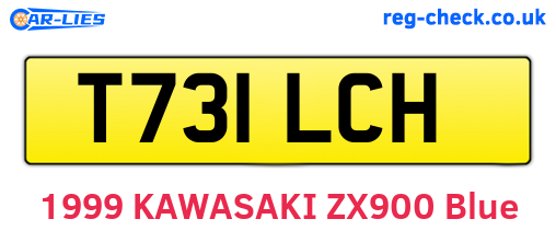 T731LCH are the vehicle registration plates.