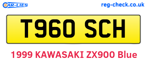 T960SCH are the vehicle registration plates.