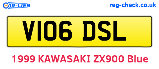 V106DSL are the vehicle registration plates.