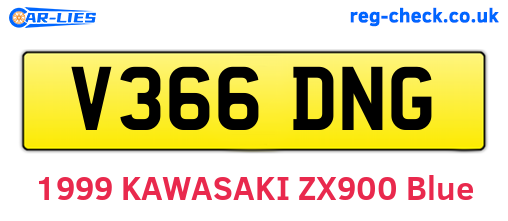 V366DNG are the vehicle registration plates.