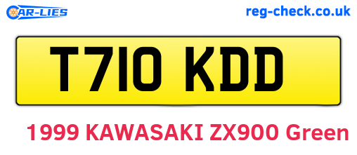 T710KDD are the vehicle registration plates.