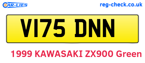 V175DNN are the vehicle registration plates.