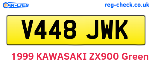 V448JWK are the vehicle registration plates.