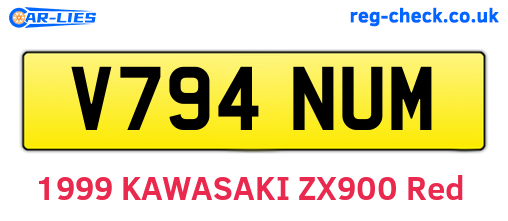 V794NUM are the vehicle registration plates.