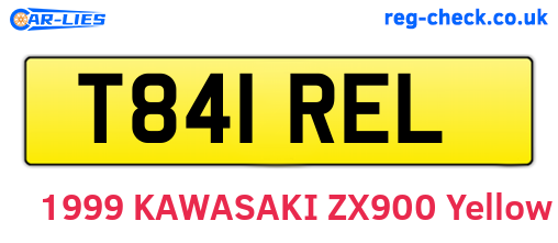 T841REL are the vehicle registration plates.