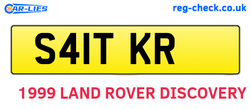S41TKR are the vehicle registration plates.