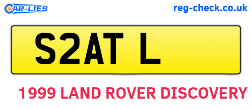 S2ATL are the vehicle registration plates.