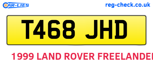 T468JHD are the vehicle registration plates.