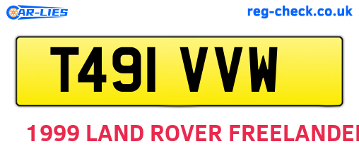 T491VVW are the vehicle registration plates.