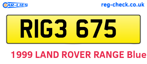 RIG3675 are the vehicle registration plates.