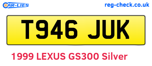 T946JUK are the vehicle registration plates.