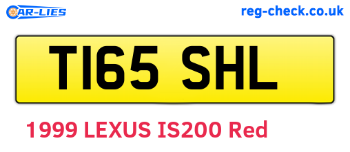 T165SHL are the vehicle registration plates.