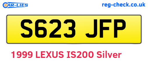 S623JFP are the vehicle registration plates.