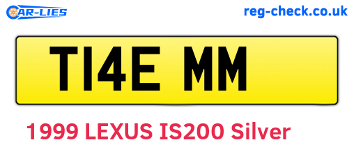 T14EMM are the vehicle registration plates.
