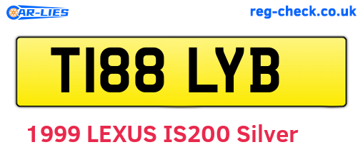 T188LYB are the vehicle registration plates.
