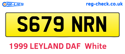 S679NRN are the vehicle registration plates.