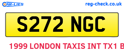 S272NGC are the vehicle registration plates.