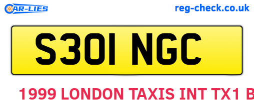 S301NGC are the vehicle registration plates.