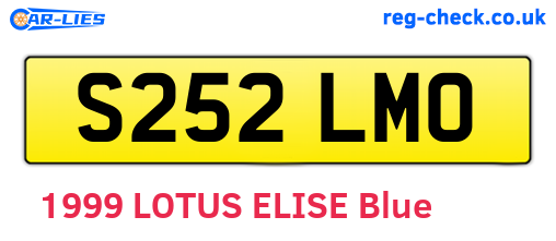 S252LMO are the vehicle registration plates.