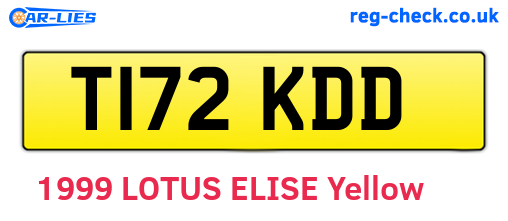 T172KDD are the vehicle registration plates.