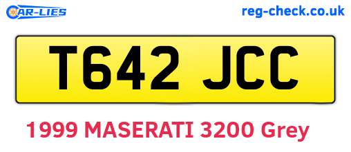 T642JCC are the vehicle registration plates.