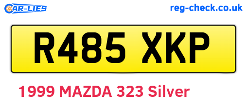 R485XKP are the vehicle registration plates.